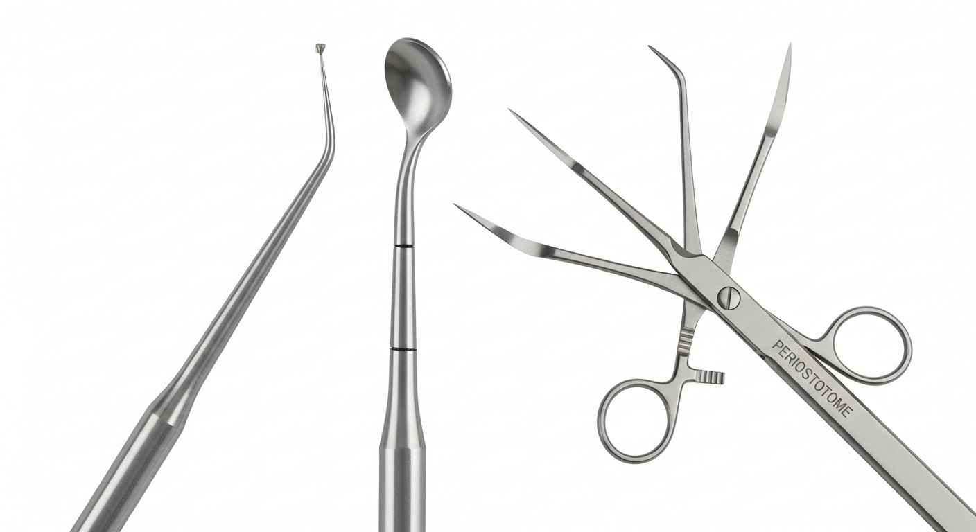 Periostotomos y elevadores dentales detalle