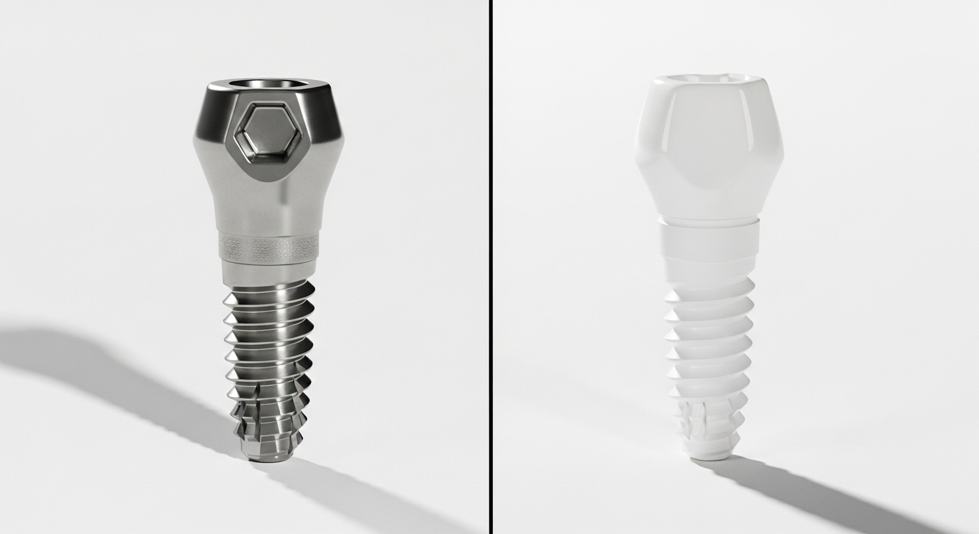 Comparativa implantes titanio vs ceramica