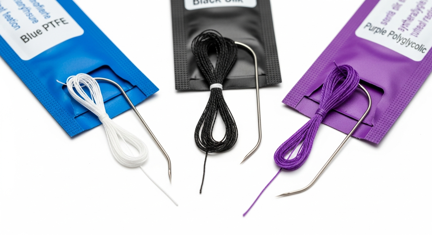 Suturas implantologia PTFE seda nylon